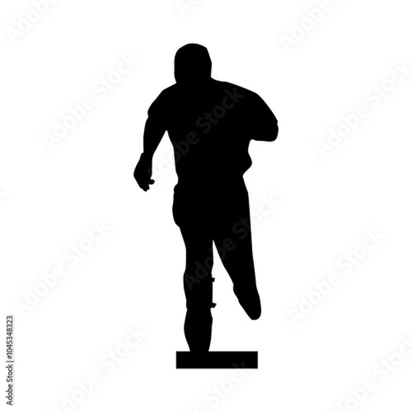 Fototapeta BASEBALL PLAYER SILHOUETTE VECTOR DESIGN 7