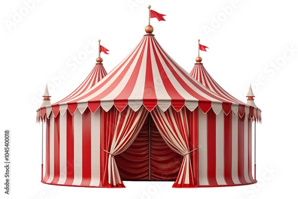 Obraz Classic Red and White Circus Tent