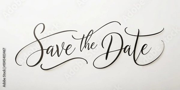 Obraz Save the date card design