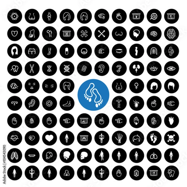 Obraz Body Parts Icon set