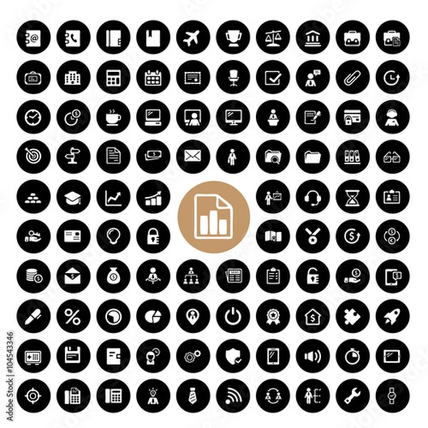 Obraz Enterprise icon set 