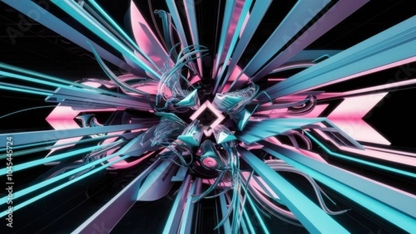 Obraz a mesmerizing 3d abstract background that seamless