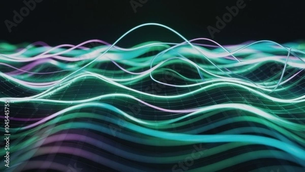 Obraz abstract line blue background