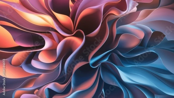 Fototapeta a mesmerizing digital abstract 3d background