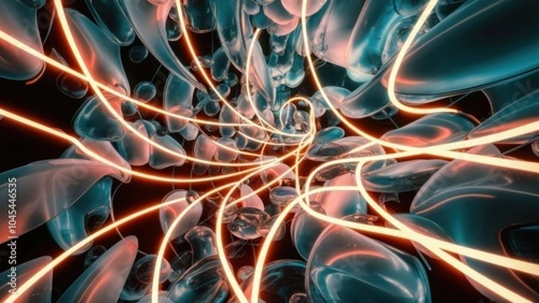 Fototapeta abstract background with lines