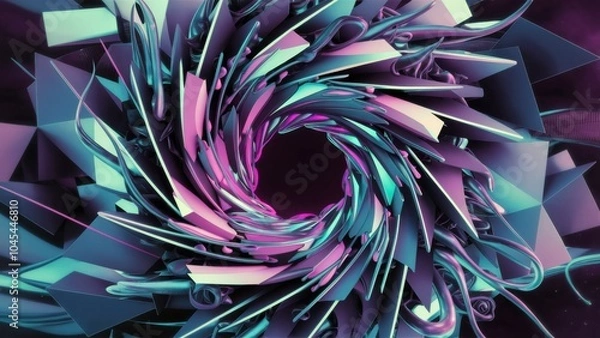 Fototapeta a stunning 3d abstract background that masterfully