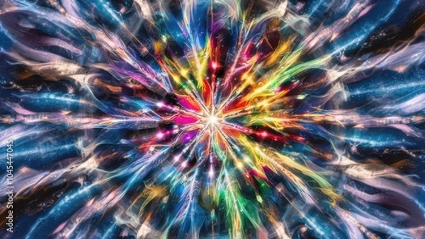 Fototapeta a stunning artwork featuring a central point