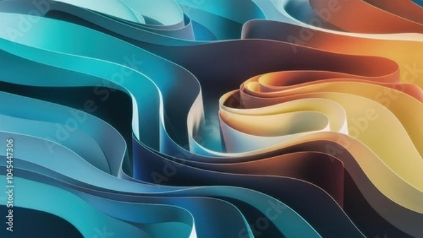 Fototapeta abstract background with waves