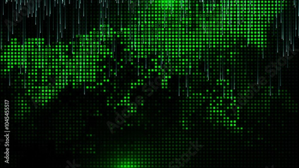 Obraz digital background with trap code particlure.