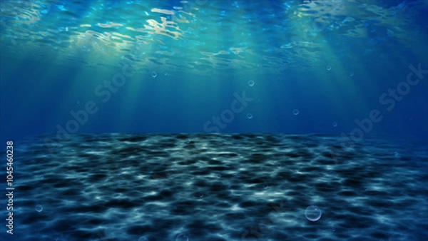 Fototapeta Under Water bubbles background.