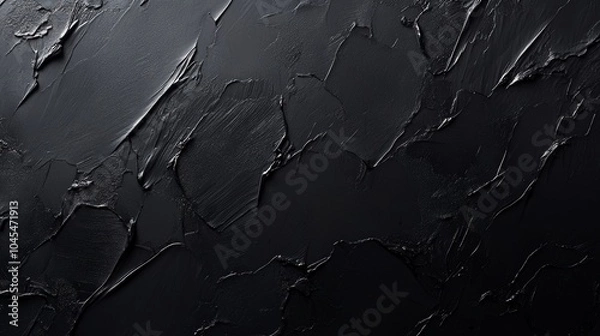 Fototapeta Black Textured Background   Dark Abstract Pattern for Design