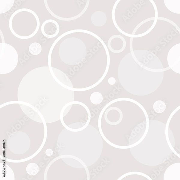 Fototapeta Seamless background with rings and circles
