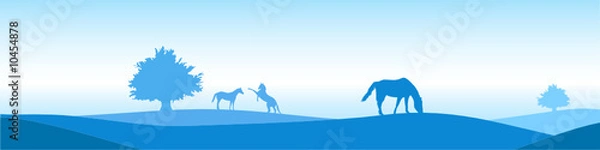 Obraz Hill Horseplay