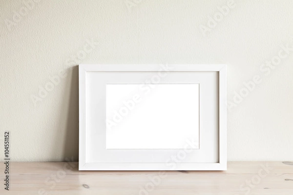Obraz Horizontal white frame mockup