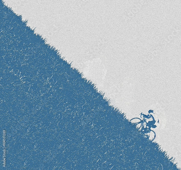 Obraz 急坂に挑む若者