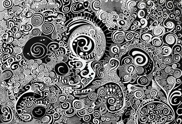 Fototapeta zentangle