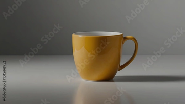 Fototapeta Coffee cup and stylish and modern coffee packaging with or dark brown and a table with a pink background