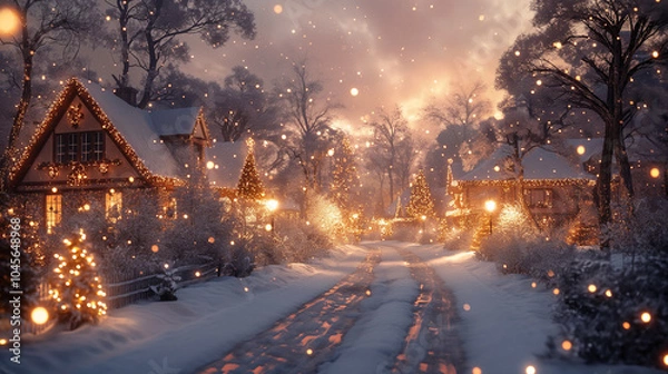 Obraz winter in the city