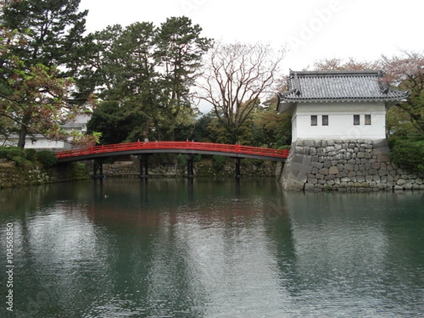 Fototapeta 小田原城　橋とお堀