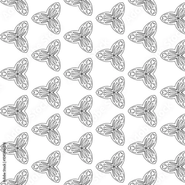 Obraz seamless pattern with butterflies