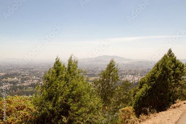 Fototapeta View from Mt. Entoto, Addis Ababa, Ethiopia