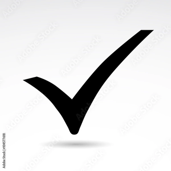 Obraz Correct vector sign.