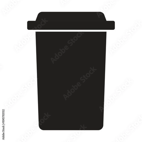 Obraz Bin icon vector on white background