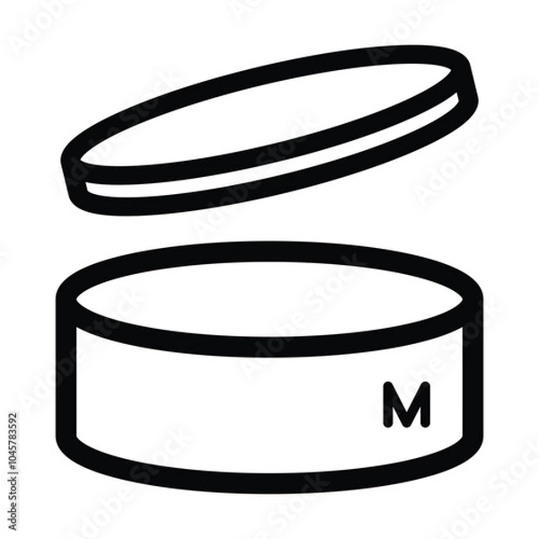 Obraz Period after opening symbols icon vector on white background