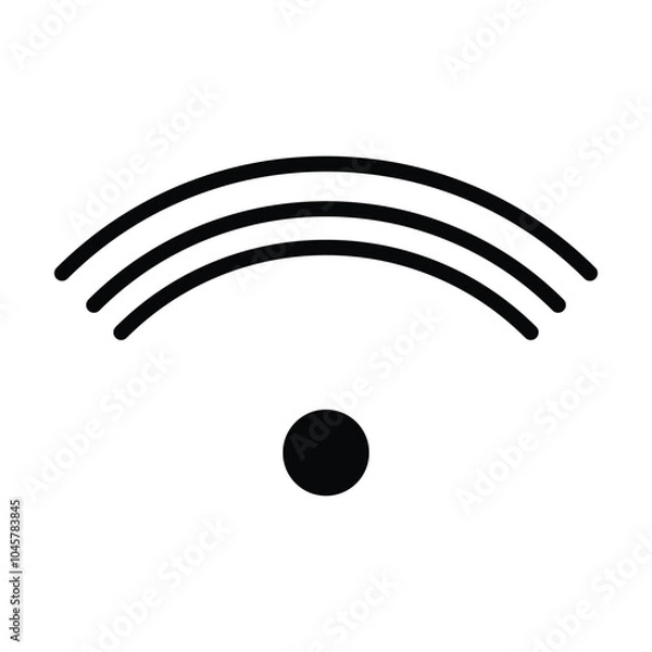 Obraz wifi icon vector on white background