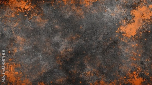 Obraz The Textured Orange and Gray
