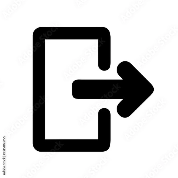 Obraz  Icon indicating user logout action