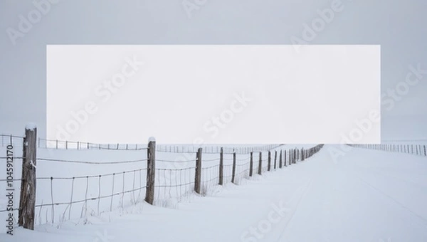 Fototapeta Illumination and snow blurred background with copy space for text to add. Christmas Concept