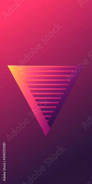 Fototapeta Abstract geometric background with pink and yellow gradients for modern design projects   