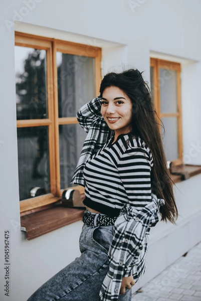 Fototapeta Casual Confidence in Fall Layers