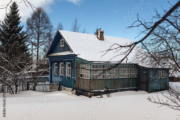 Fototapeta Старый деревенский дом