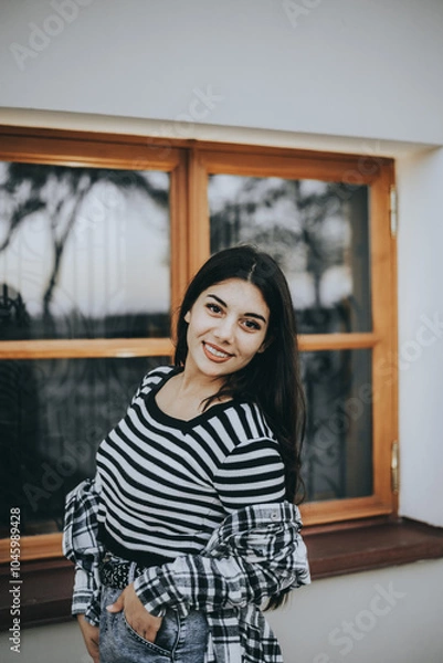 Fototapeta Casual Confidence in Fall Layers