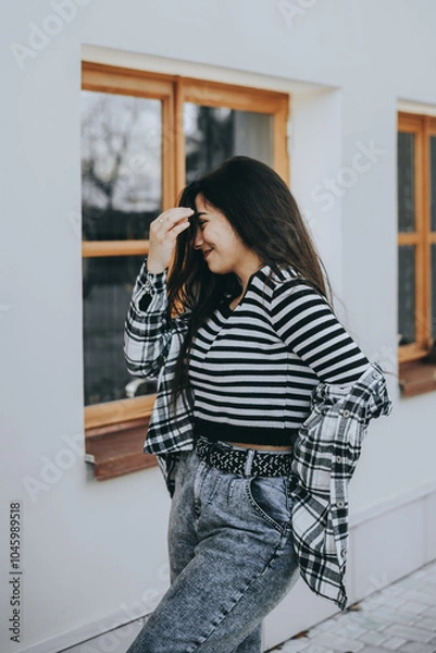 Fototapeta Casual Confidence in Fall Layers