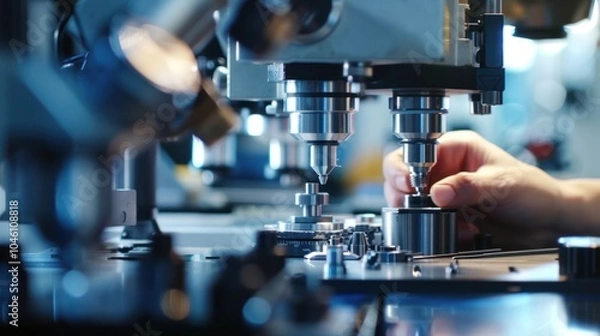 Obraz Precision Machining: A Close-Up View