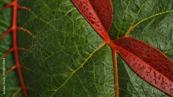 Obraz close up of a leaf