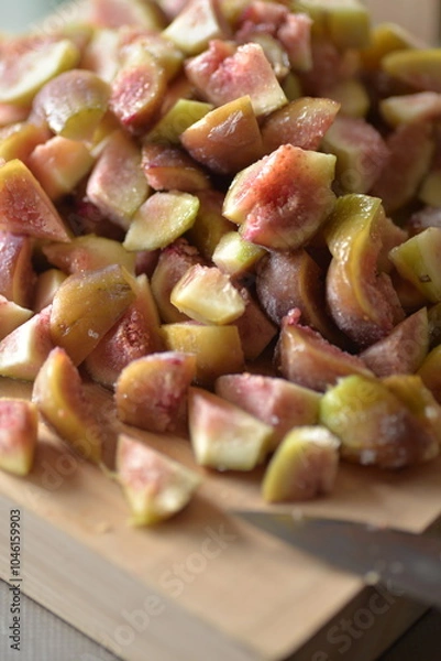 Fototapeta I used figs to make a jam for the breakfast.