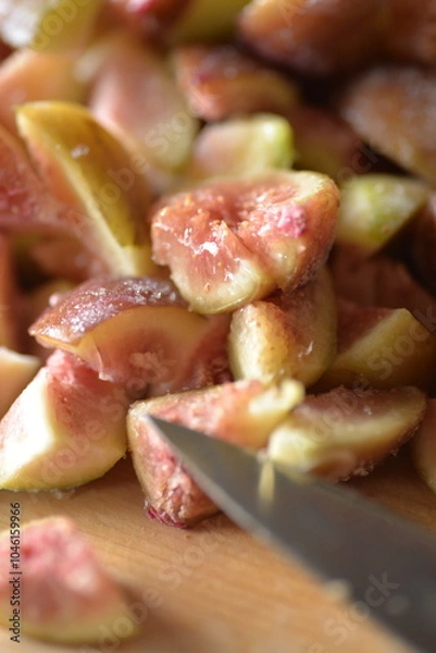 Fototapeta I used figs to make a jam for the breakfast.