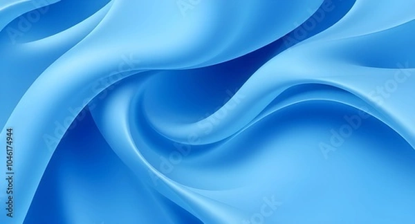 Obraz blue fluid waves background