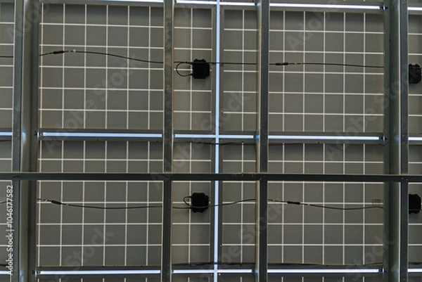 Fototapeta Underside Of Solar Panel Array