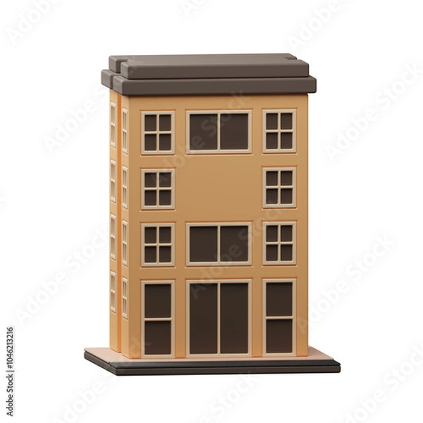 Obraz 3d illustration of a building