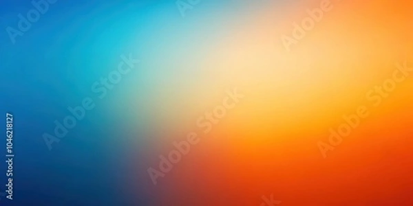 Fototapeta Abstract gradient orange blue colored blurred background, blurred, vibrant, colorful, modern, design, backdrop, wallpaper, smooth