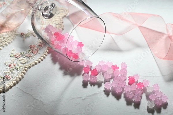 Obraz ピンク色の金平糖