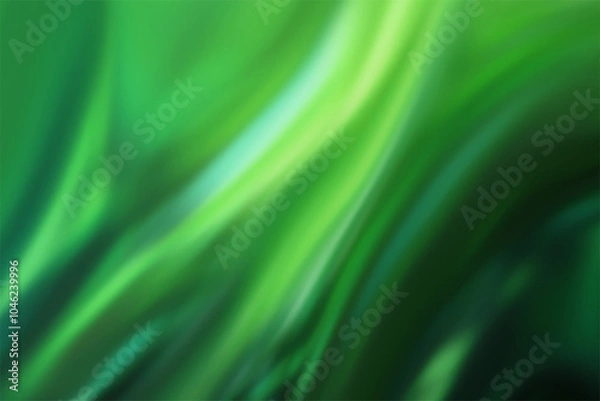 Fototapeta Swirling teal and green abstract background with fluid, organic shapes