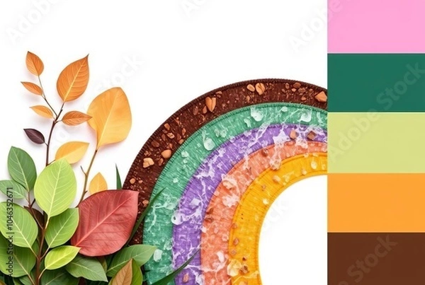 Fototapeta Nature Rainbow Each color inspired by elements of nature such as