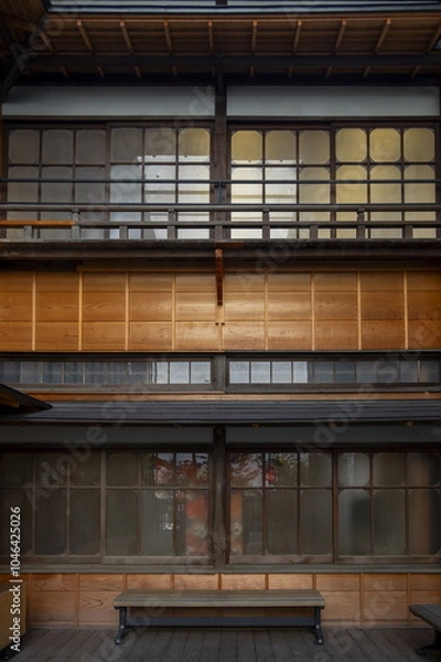 Fototapeta 和風建築の格子窓