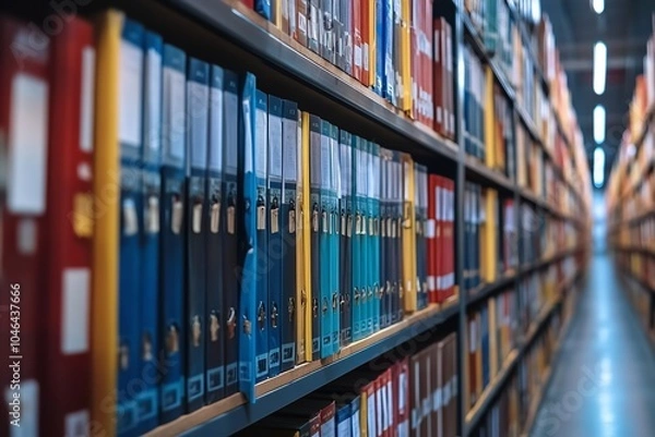 Fototapeta Compliance and governance, depicting a scenario where advanced document management technologies guarantee adherence to regulatory requirements and governance standards.